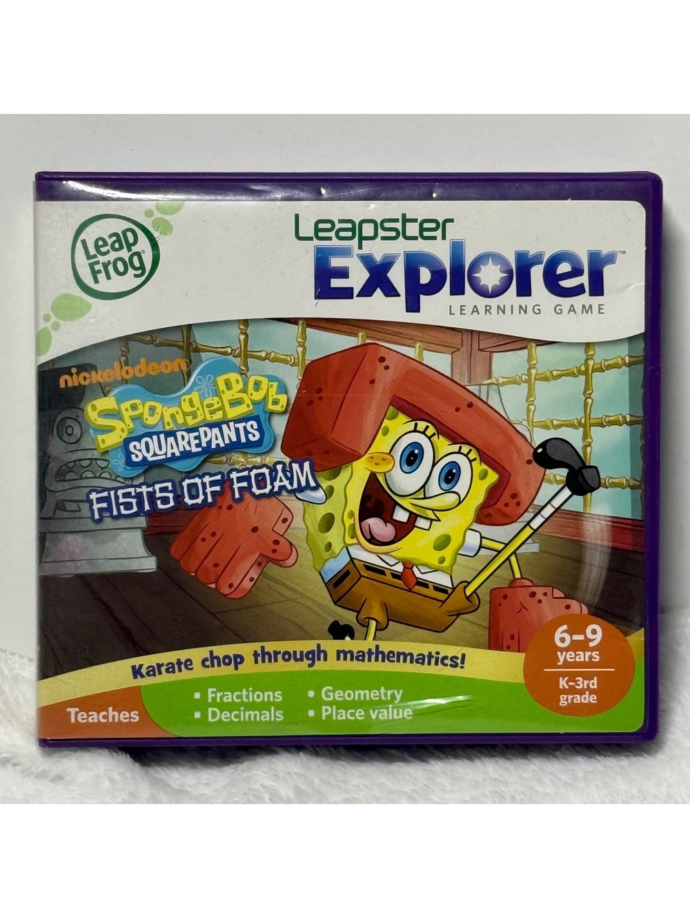 LeapFrog Leapster Explorer SpongeBob SquarePants Fists of Foam Complete